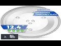 Microwave Plate Replacement 12 3 8 for Oster P34 Microwave Glass Turntable Plate