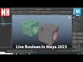 Maya 2023 tutorial Live Boulean explained