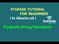 Pyspark string functions Pyspark tutorial