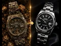 The badly rusted Rolex was dug out of the soil