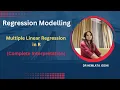 Multiple Linear Regression Model With Interpretation in R Multi-Variable Regression in R