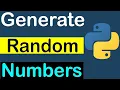 Python Program to Generate random numbers within a given range and store in a List