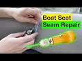 DIY Boat Seat Seam Stitching Repair