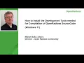 How to Install the Development Tools needed for Compilation of OpenRadioss SourceCode Windows 11