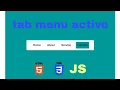 how to make tab menu active using Html Css and Javascript CODEWEB