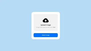 Upload Image With Image HTML CSS Javascript