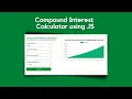 Build A Compound Interest Calculator Using HTML CSS JS For Beginners