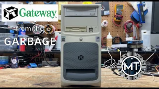 Gateway from the Garbage 2000s Computer RESCUED from e-waste