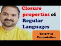 Closure properties of Regular Languages Regular Sets TOC FLAT Theory of Computation