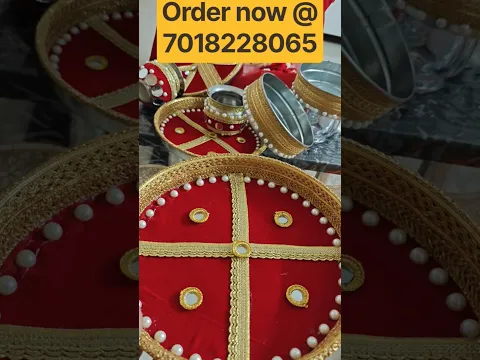 Karwa Chauth Thali Set Decoration #crochet #knittingknife #knitting