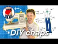 Sewing chaps for performance art
