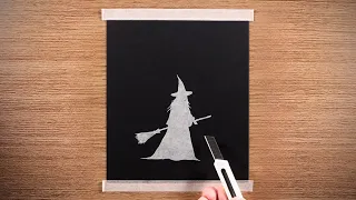 The Witch’s Hour / Drawing with Oil Pastels 