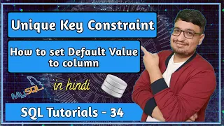Unique Key Constraint in SQL SQL Tutorial PART 34