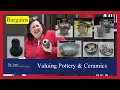 Pricing Pottery Ceramics - Thrift Store Find Vase Bowls Plates Tea Pot Figurines by Dr Lori