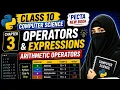 Class 10 Computer Science Chap 3 Operators and Expressions Arithmetic Operators PECTA New Book