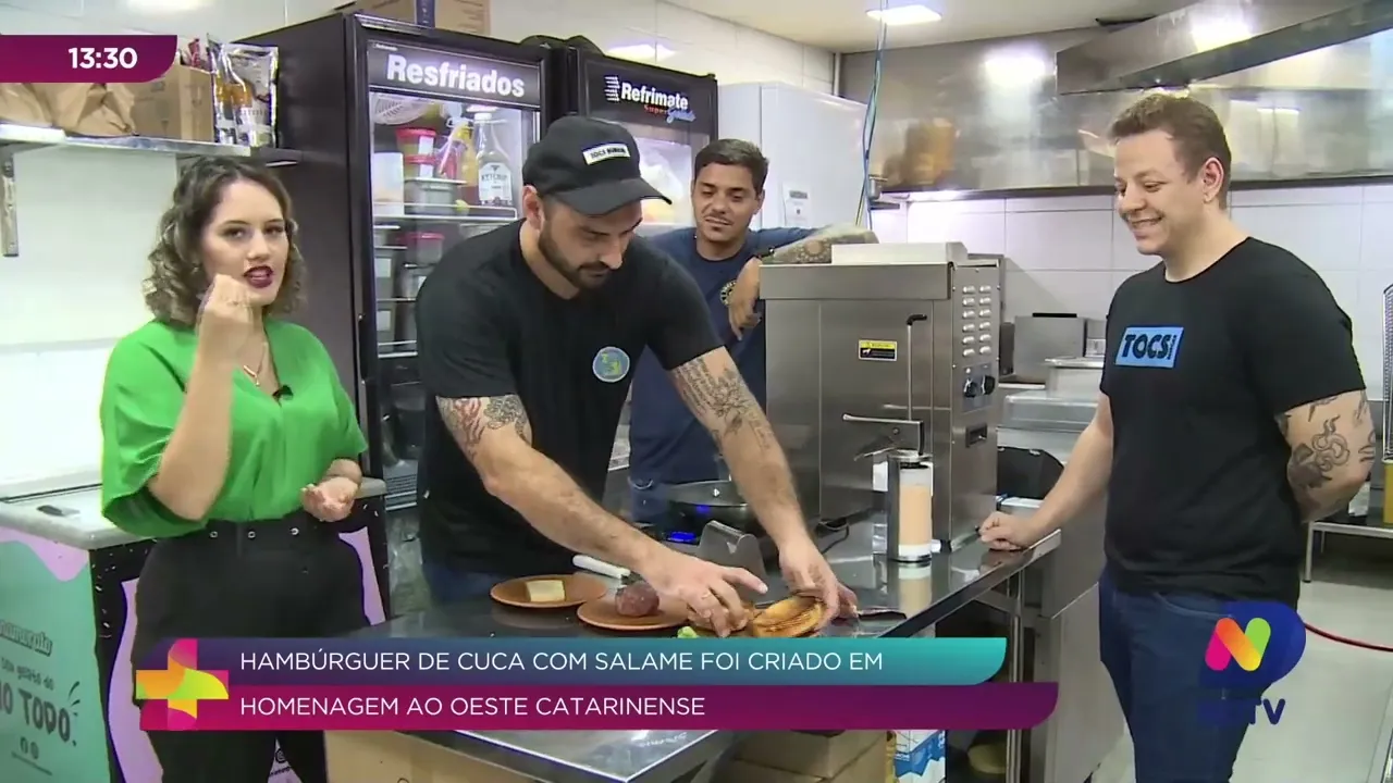 Delícia Gastronômica: Hambúrguer de Cuca com Salame