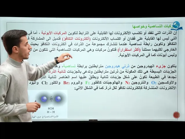 ⁣كيمياء الصف الثاني متوسط | الفصل الثاني| المركبات الأيونية والتساهمية