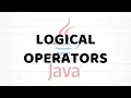 Logical Operators Java For Beginners