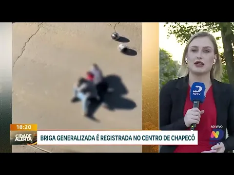 Briga generalizada é registrada no centro de Chapecó