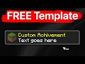 How To Make a Custom Minecraft Achievement
