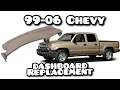 How to replace 99- 06 Truck Upper Dash Removal Yukon Silverado Tahoe Sierra Suburban