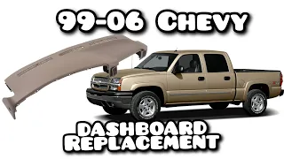 How to replace 99- 06 Truck Upper Dash Removal Yukon Silverado Tahoe Sierra Suburban