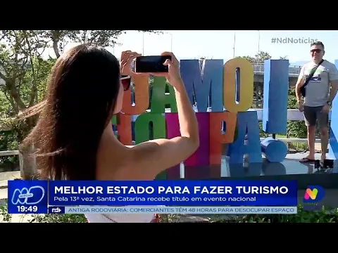 Melhor Estado para fazer turismo: pela 13ª vez, Santa Catarina recebe título em evento nacional