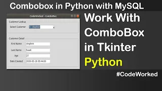 Work With Combobox In Tkinter Python - Detailed