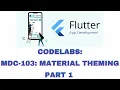 Codelabs MDC-103 Material Theming Part 1 Flutter App Development