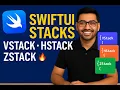 SwiftUI Stack Views Explained VStack HStack ZStack with Live Coding for Beginners