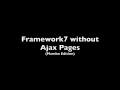 V1 Create a Framework 7 mobile app without Ajax Pages tutorial