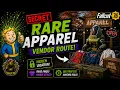 Fallout 76 Secret Vendor Bot Route Farm RARE Apparel Plans Hidden Scavenger Vendors FAST