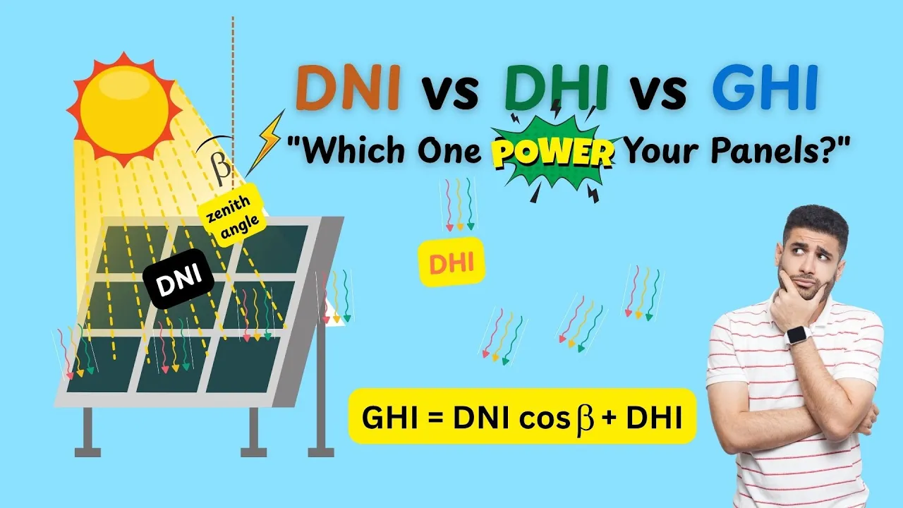 DNI vs DHI vs GHI 🌞 What Do They Mean for Your Solar Panels?
