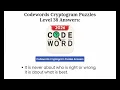 Codewords Cryptogram Puzzles All Levels 1 - 100 Solution Walkthrough