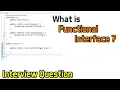 What is Functional Interface Interview Question Java8 Hindi