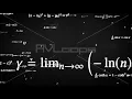 Fly through Math Formula Equation Science Symbols on Blackboard - IncrediVFX