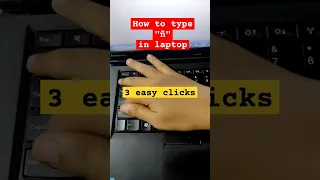 How to type n in laptop