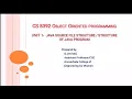 CS8392-Object Oriented source file structure