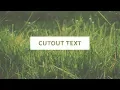 Cutout Text Effect HTML CSS