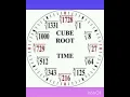 Cube Root Time maths project Activity TLM