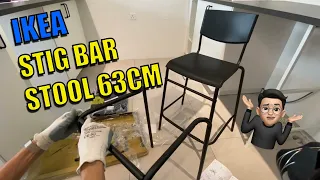 Assemble STIG IKEA 63cm high stool using only simple hand tool