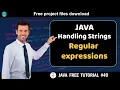 Java tutorial Handling strings - Regular expressions Java course for beginners