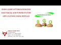 SHELL GAME OPTIMIZATION FOR ELECTRICAL AND POWER SYSTEM APPLICATIONS USING MATLAB-PYTHON