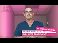 Implants placement during a Breast Augmentation at CG Cosmetic Dr Hunsaker
