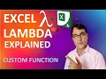 Excel Lambda Function Tutorial Lambda in excel full explained in hindi How and When use Lambda