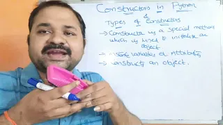 Constructors in Python Programming Types of Constructors Parameter less Parameterized