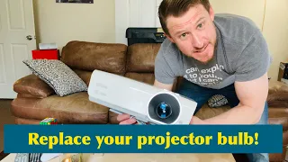 How to replace a projector lamp