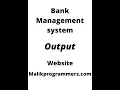 bank management system project in c language