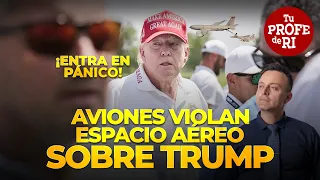HIGH ALERT TWO PLANES VIOLATED US AIRSPACE WHERE TRUMP WAS HE PANICS