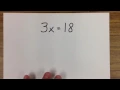 Subtract Both Sides by 3